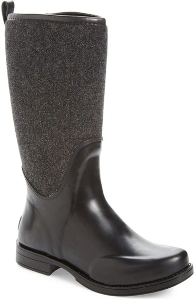 Ugg Reignfall Waterproof Rain Boot In Black