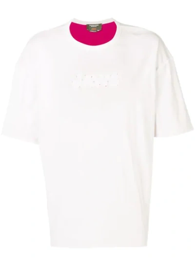 Calvin Klein 205w39nyc Sublte Jaws T-shirt In White