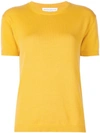 Alexandra Golovanoff Andre Cashmere T-shirt Sweater In Yellow