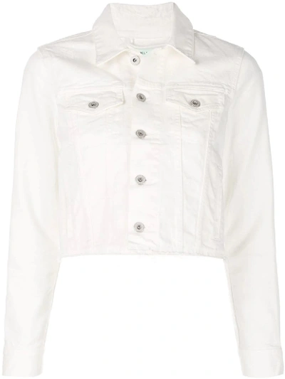 Off-white Cropped Denim Jacket