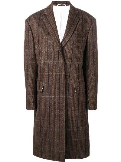 Calvin Klein 205w39nyc Oversized Tweed Coat
