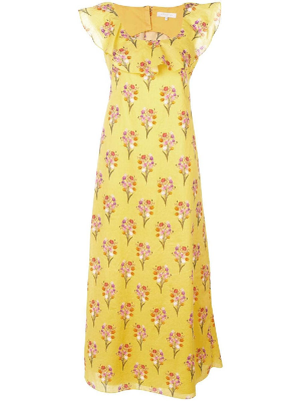 Borgo De Nor Sleeveless Floral Maxi Dress Yellow | ModeSens