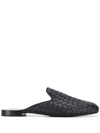 Bottega Veneta Fiandra Slippers In Black