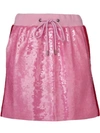 Alberta Ferretti Sequin Mini Skirt In Pink
