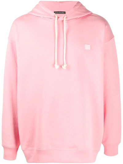 Acne Studios Farrin Face Oversize Unisex Hoodie In Classic Fit Hooded Sweatshirt