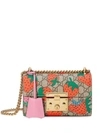 Gucci Padlock Gg Strawberry Small Shoulder Bag In Pink