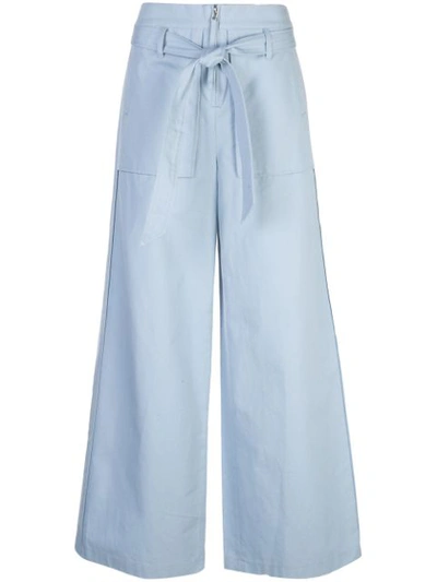 Opening Ceremony Wide-leg Cargo Trousers In Blue