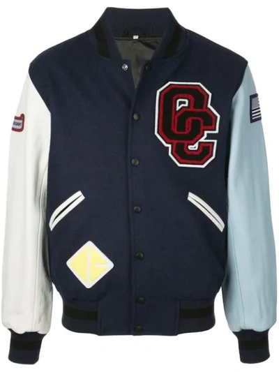 Opening Ceremony Navy Varsity Jacket In 4605 Collegiate Navy Mult