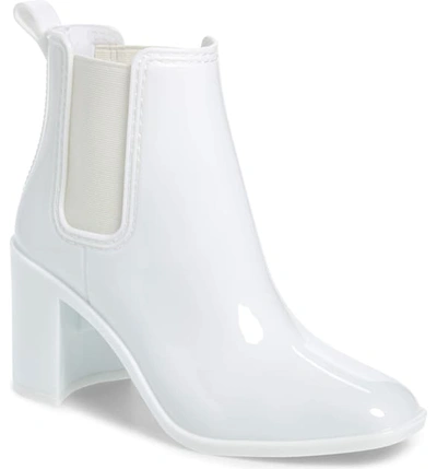 Jeffrey Campbell Hurricane Waterproof Boot In White Shiny