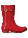 Hunter Original Short Gloss Rain Boots In Red