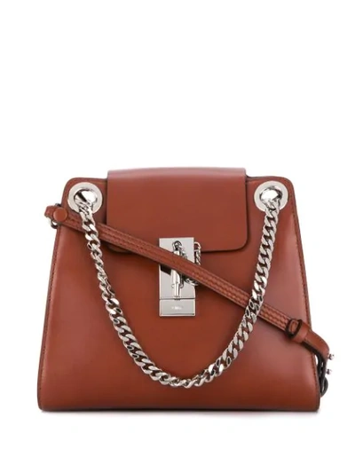 Chloé Mini Annie Shoulder Bag In Brown