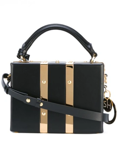 Sophie Hulme Mini Albany Suitcase Shoulder Bag In Black