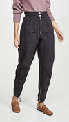 Isabel Marant Étoile Isabel Marant Etoile Lecia Pant In Black In Faded Black