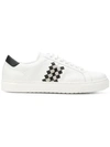 Bottega Veneta Checker Sneakers In White