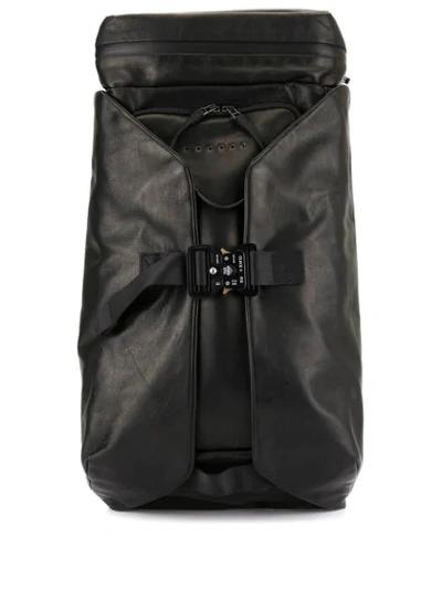 Devoa Parachute Buckle Backpack In Black