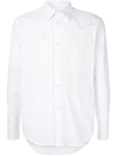 Fumito Ganryu Chest Pocket Shirt In White