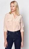 Equipment Slim Signature Silk Shirt In French Nude