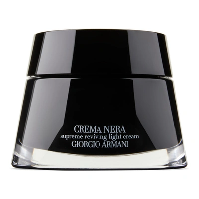 Giorgio Armani Crema Nera Supreme Reviving Light Cream, 50 ml In -
