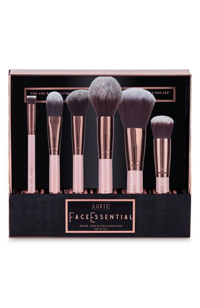 Luxie 6-pc. Rose Gold Face Essential Brush Set