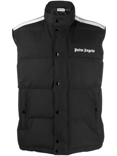 Palm Angels Padded Gilet Jacket In Black