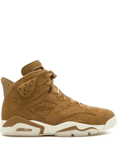 Jordan Air  6 Retro "golden Harvest/wheat" Sneakers In Brown