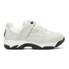 Maison Margiela Security Suede And Mesh Low-top Trainers In Off White