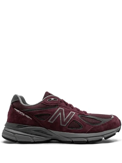 New Balance 990v4 Sneakers In Burgundy