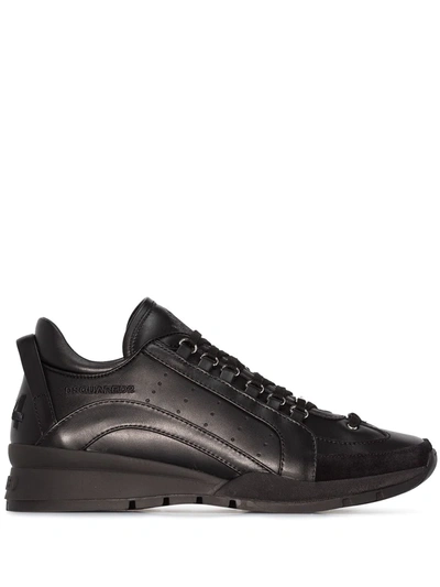 Dsquared2 New 551 Sneakers In Black Leather