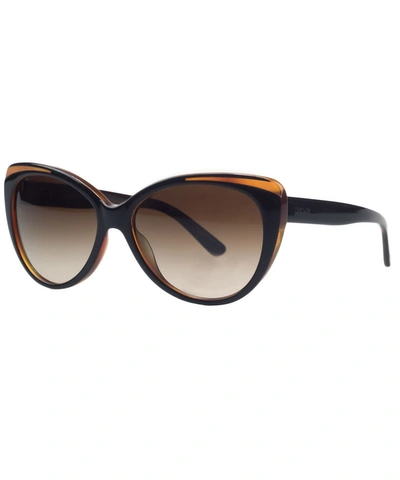 Donna Karan Dy 4125 3639/13 Brown Cateye Sunglasses' ModeSens