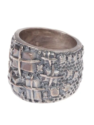 Tobias Wistisen Engraved Ring In Metallic