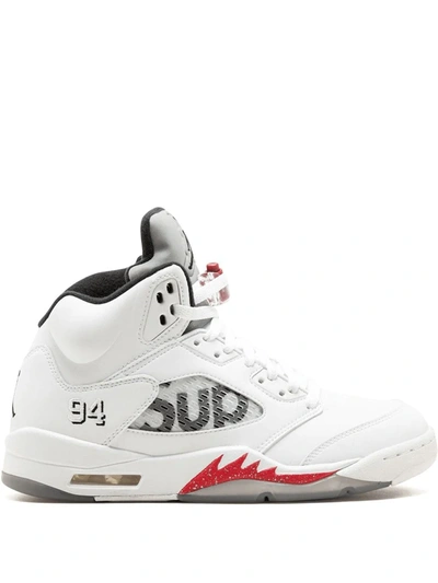 Jordan Air  5 Retro Supreme In White