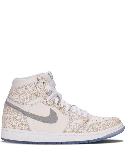 Jordan Air  1 Retro Hi Og Laser Sneakers In Neutrals