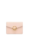 Fendi Women's Small Tri-fold Leather Wallet In Pink