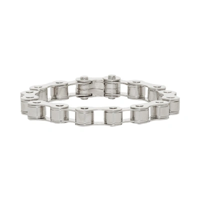 Burberry Bicycle Chain Palladium-plated Bracelet In Silver