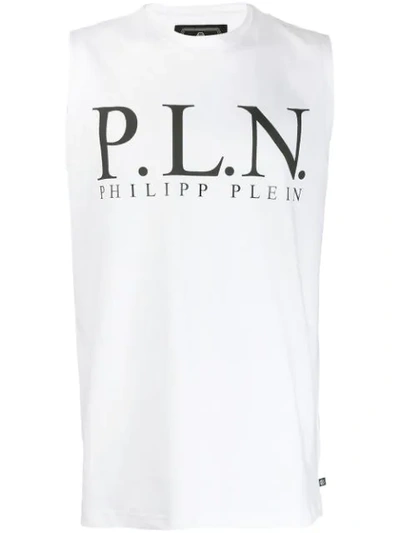 Philipp Plein Tank Top P.l.n. In White