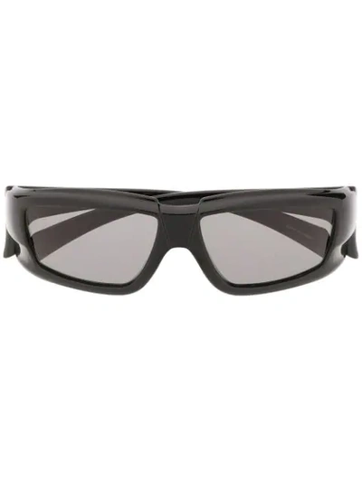 Rick Owens Square Tinted Sunglasses In Black