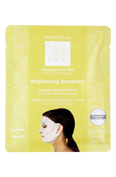 Dermovia Lace Your Face Brightening Bearberry Compression Facial Mask