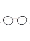 Thom Browne Round Glass In Schwarz