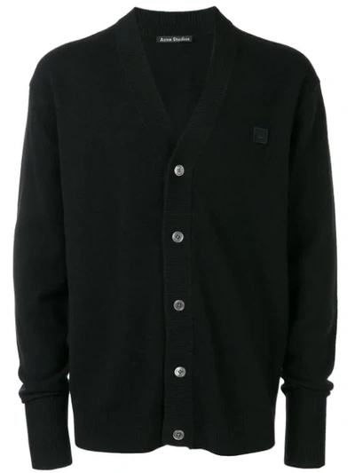 Acne Studios Black Neve Face Cardigan