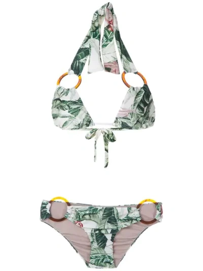 Adriana Degreas X Cult Gaia Printed Bikini Set In Green