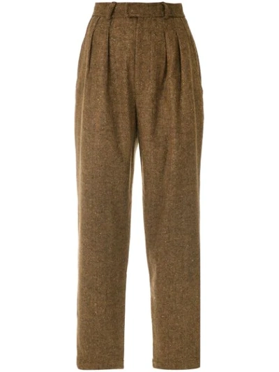 Framed London Trousers In Brown