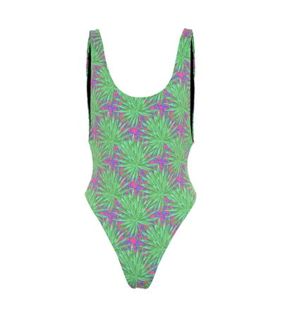 Reina Olga Funky Printed Swimsuit In Green