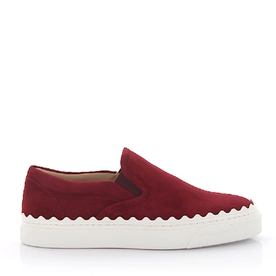 Chloé Slip On Shoes In Red