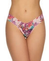 Hanky Panky Floral-print Lace Original-rise Thong In Rainforest