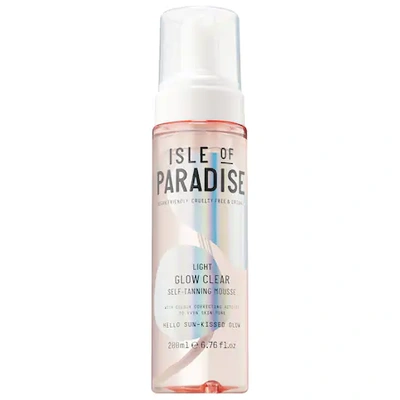 Isle Of Paradise Glow Clear, Color Correcting Self-tanning Mousse Light 6.76 oz/ 200 ml