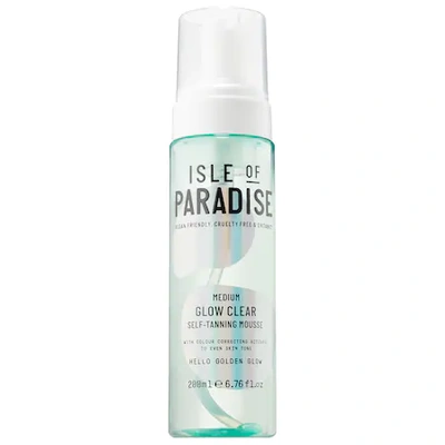 Isle Of Paradise Glow Clear, Color Correcting Self-tanning Mousse Medium 6.76 oz/ 200 ml
