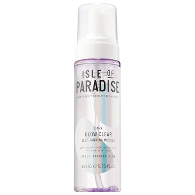 Isle Of Paradise Glow Clear, Color Correcting Self-tanning Mousse Dark 6.76 oz/ 200 ml