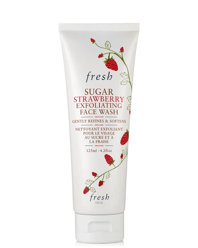 Fresh Sugar Strawberry Exfoliating Face Wash, 4.2 Oz./ 125 ml In White