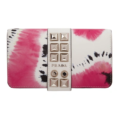 Prada Ssense Exclusive White Tie-dye Chain Iphone Xr Case