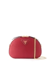 Prada Logo Plaque Belt Bag - Rot In Red